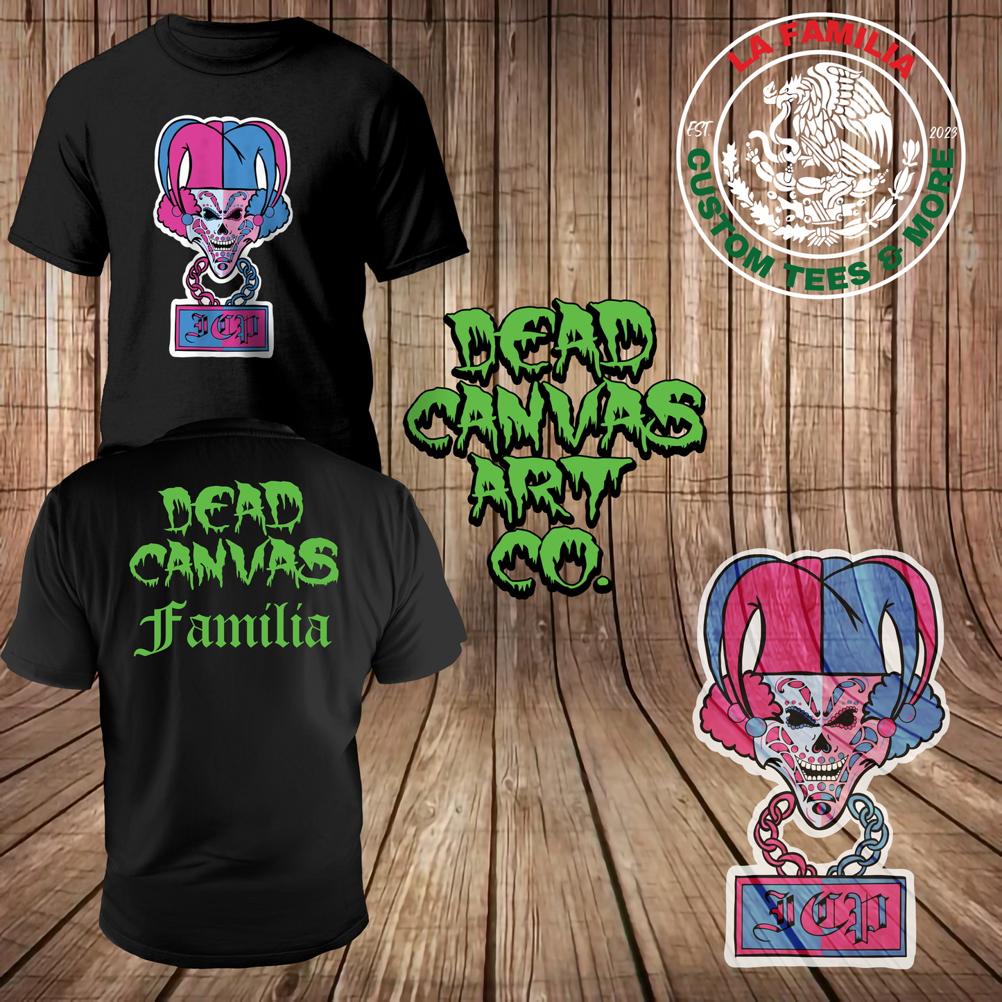 Carnival of Carnage Dead Canvas Familia Tee