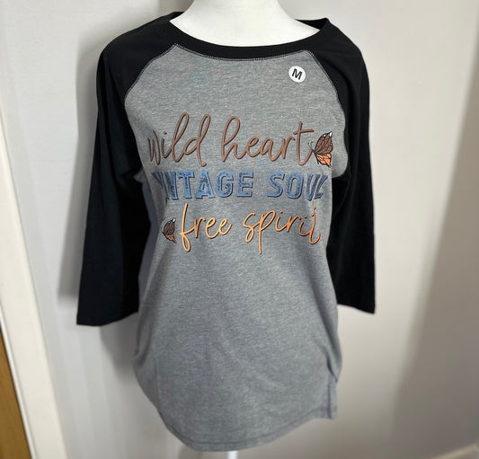 Wild Heart Baseball Tee