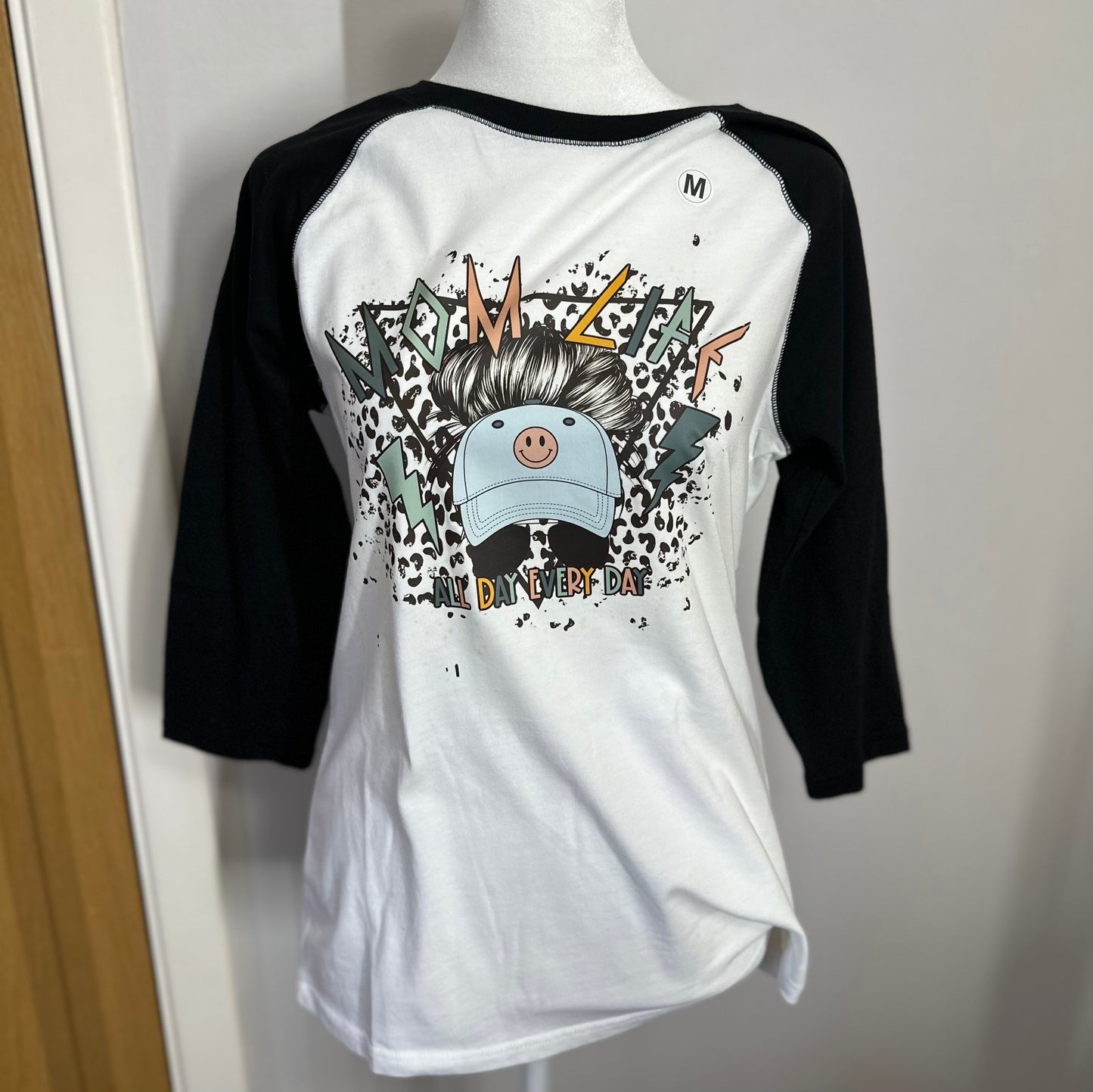 Mom Life Baseball Tee