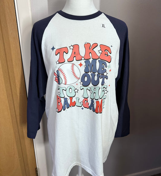 Take Me Out to The Ball Game Baseball Tee