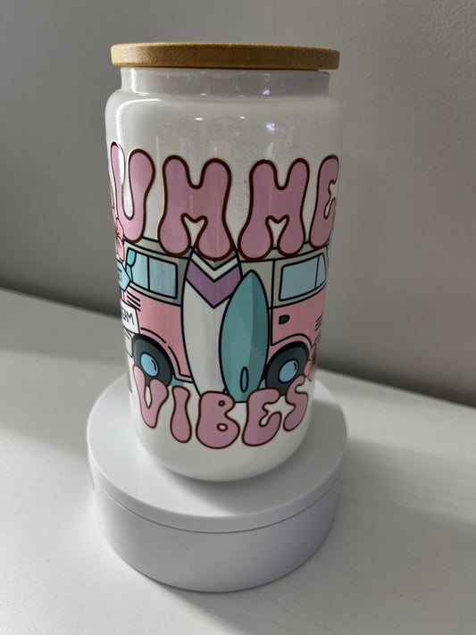 Summer Vibes Libby glass Cup
