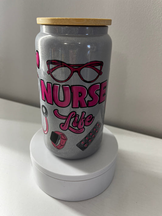 Nurse Life Libby glass Cup