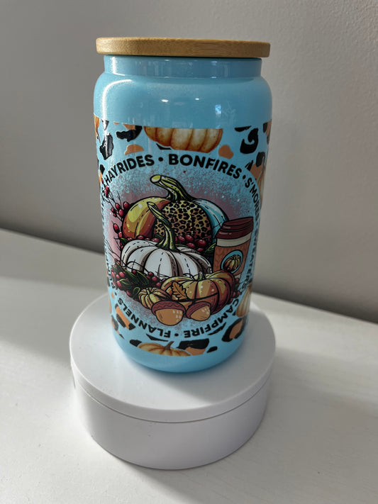 Fall Libby glass Cup